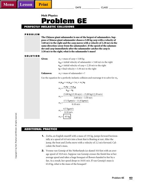 6 Elemen Problem Problem 6E