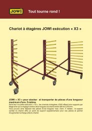 Tout tourne rond ! Chariot à étagères JOWI exécution « X3 »