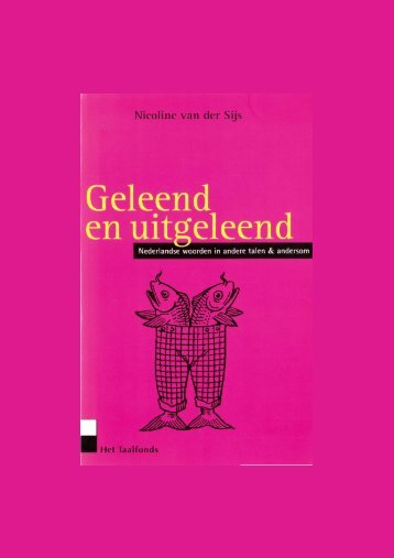 Geleend en uitgeleend - Etymologiebank