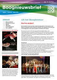 Boognieuwsbrief januari 2012 - Boog Nederland