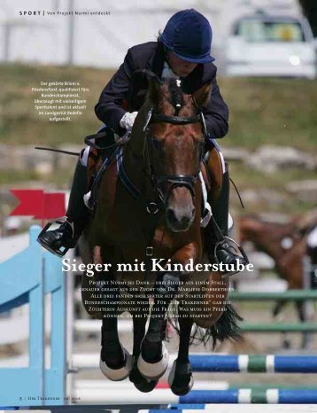 Sieger mit Kinderstube - Der Trakehner