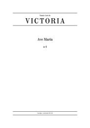 Victoria, Tomás Luis - Ave Maria - Cantiga e-Musicales