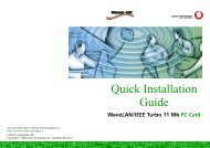 WaveLAN IEEE Turbo 11 Mb PC Card - web server