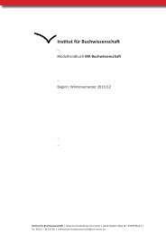 Modulhandbuch MA Buchwissenschaft - Mainzer Institut für ...