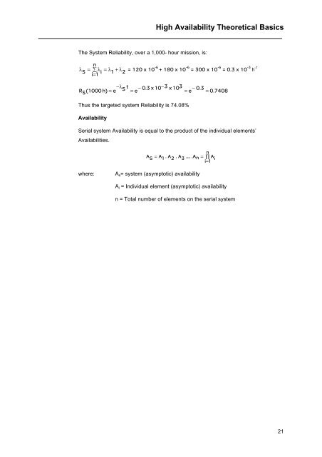 High Availability Theoretical Basics - Schneider Electric