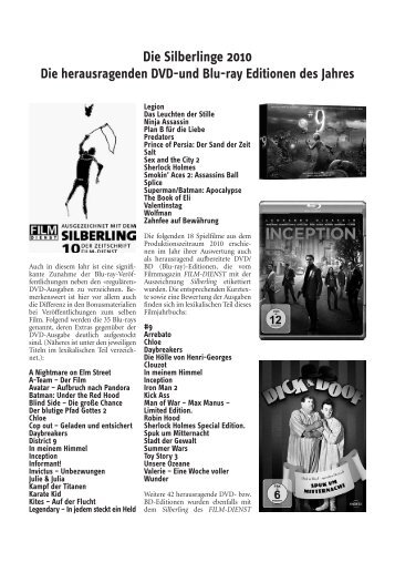 Die Silberlinge 2010 - Film-Dienst