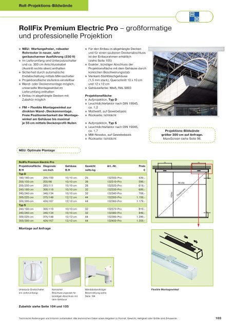 Technische Daten - Technikfuchs