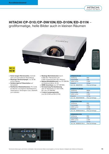 Technische Daten - Technikfuchs