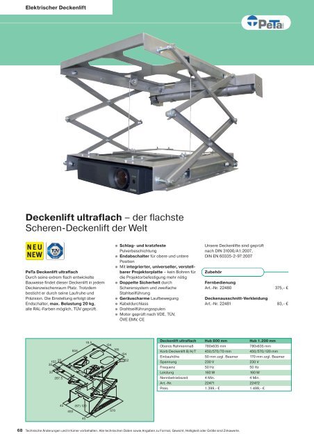 Technische Daten - Technikfuchs