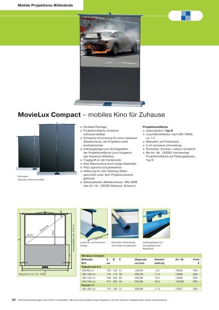 Technische Daten - Technikfuchs