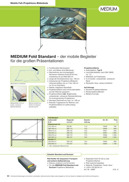 Technische Daten - Technikfuchs