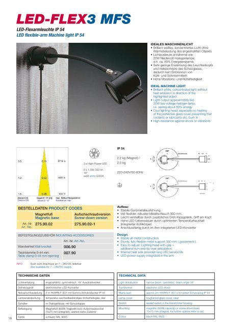 friction-arm models - Batz Leuchtsysteme & Handels Gmbh