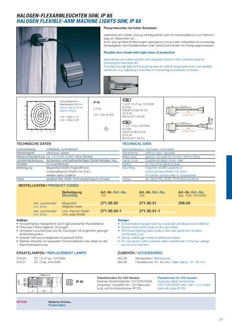 friction-arm models - Batz Leuchtsysteme & Handels Gmbh