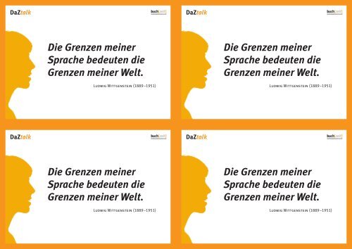 Die Grenzen Meiner Sprache Bedeuten Die Grenzen Meiner Welt Die Grenzen meiner Sprache bedeuten die Grenzen - Buch.Zeit