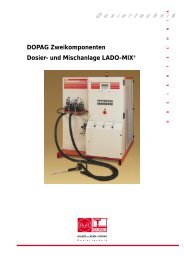 DOPAG Zweikomponenten Dosier- und Mischanlage LADO-MIX®