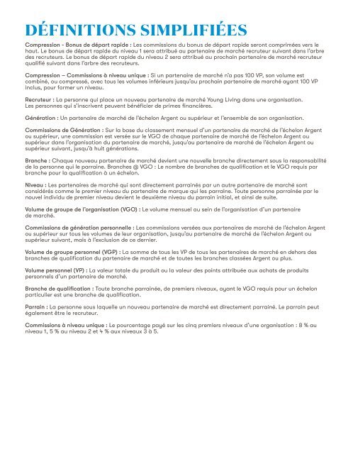 Régime de rémunération des ventes CA Flyer