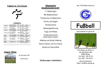 Fußball - TSV Glinde von 1930 e.V.