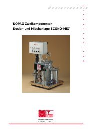 DOPAG Zweikomponenten Dosier- und Mischanlage ECONO-MIX