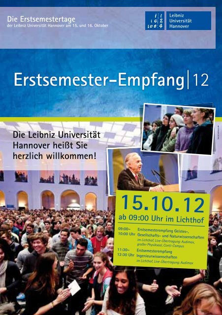 Einführungsveranstaltungen - ZSB - Zentrale Studienberatung der ...