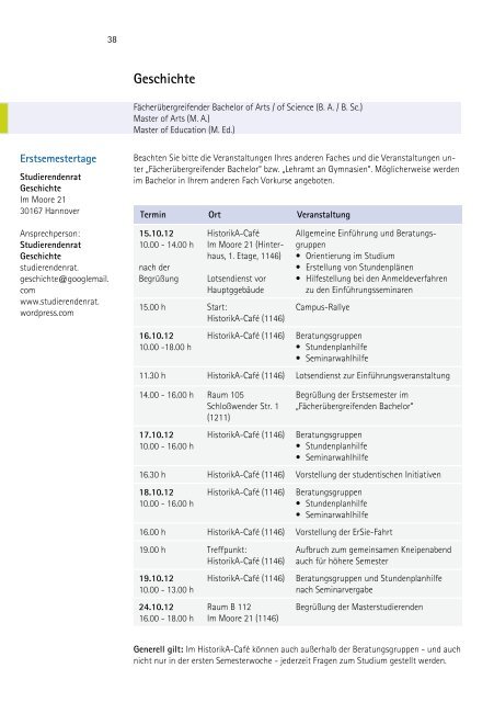 Einführungsveranstaltungen - ZSB - Zentrale Studienberatung der ...