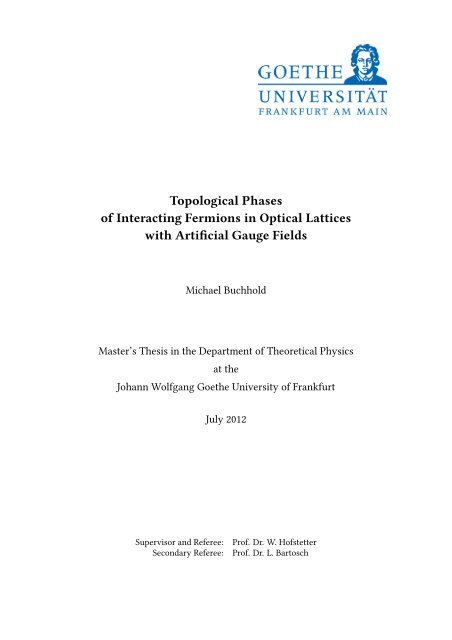master thesis theoretical physics