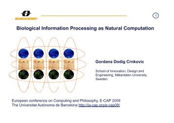 Biological Information Processing as Natural Computation