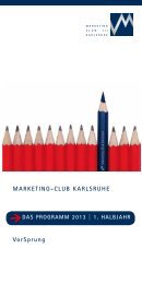 MARKETING-CLUB KARLSRUHE VorSprung