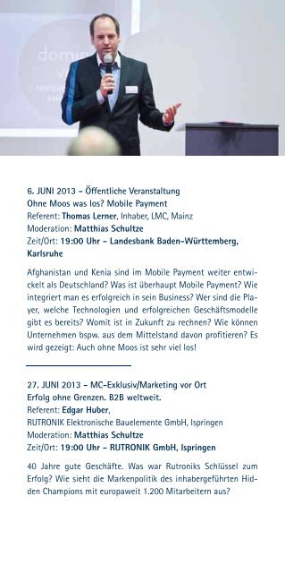 MARKETING-CLUB KARLSRUHE VorSprung