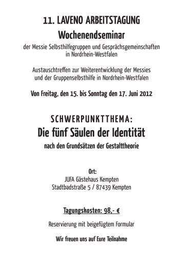 SCHWERPUNKTTHEMA: Die fünf Säulen der Identität