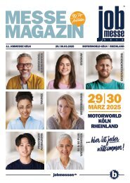 Das MesseMagazin der jobmesse köln 2025