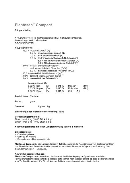 Plantosan Compact.rtf - Schneckenprofi