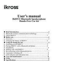 Ikbt12 Bluetooth Stereo Music Audio Receiver User Guide Ikross