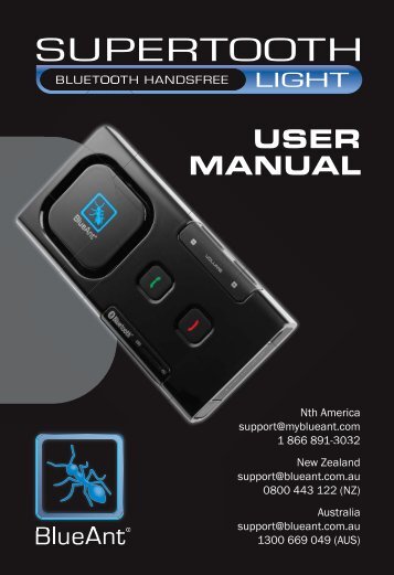 User Manual (PDF, 530 KB) - BlueAnt Wireless