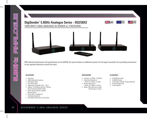 • High Definition AV Senders • DigiSender iMedia® • • 2.4GHz AV ...