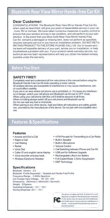 Bluesky Bluetooth Hands Free Car Kit Bluesky Bluetooth Hands Free Car Kit