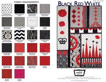 BLACK RED WHITE - Michael Miller Fabrics
