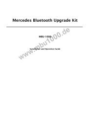 Viseeo mbu 2000 mercedes bluetooth