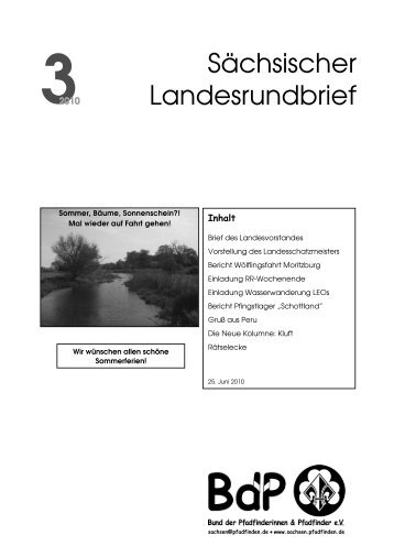 3 2010 - BdP Landesverband Sachsen - Bund der Pfadfinderinnen ...