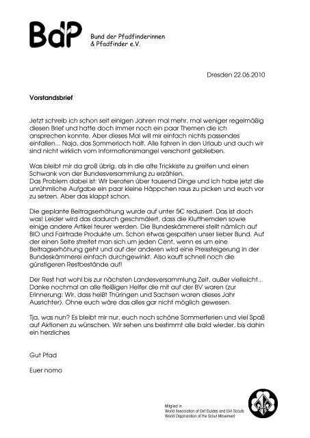 3 2010 - BdP Landesverband Sachsen - Bund der Pfadfinderinnen ...