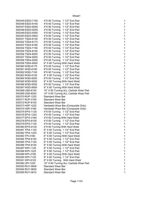 Sheet1 Page 1 SKU OEM DESCRIPTION CASE QTY 27 16770-66 ...