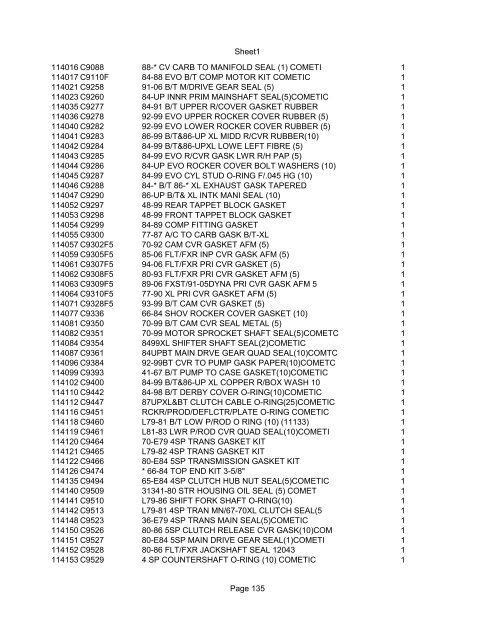 Sheet1 Page 1 SKU OEM DESCRIPTION CASE QTY 27 16770-66 ...