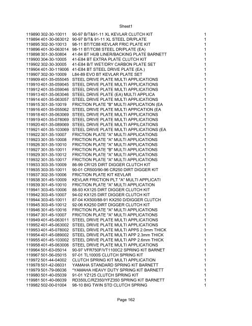 Sheet1 Page 1 SKU OEM DESCRIPTION CASE QTY 27 16770-66 ...