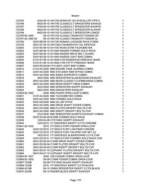 Sheet1 Page 1 SKU OEM DESCRIPTION CASE QTY 27 16770-66 ...