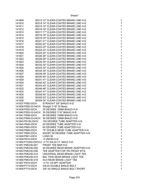 Sheet1 Page 1 SKU OEM DESCRIPTION CASE QTY 27 16770-66 ...