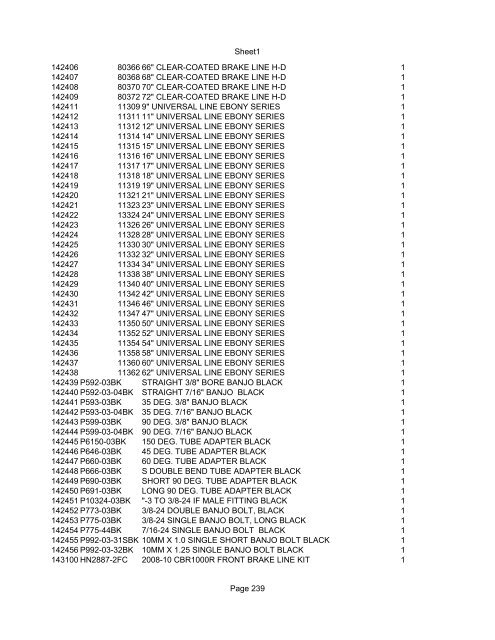 Sheet1 Page 1 SKU OEM DESCRIPTION CASE QTY 27 16770-66 ...