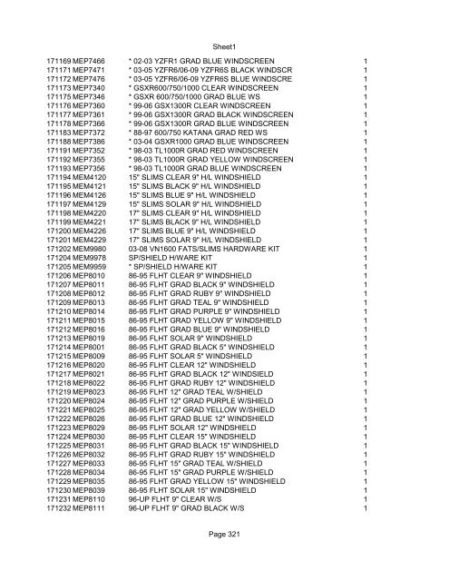 Sheet1 Page 1 SKU OEM DESCRIPTION CASE QTY 27 16770-66 ...