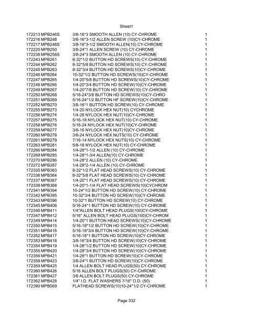 Sheet1 Page 1 SKU OEM DESCRIPTION CASE QTY 27 16770-66 ...