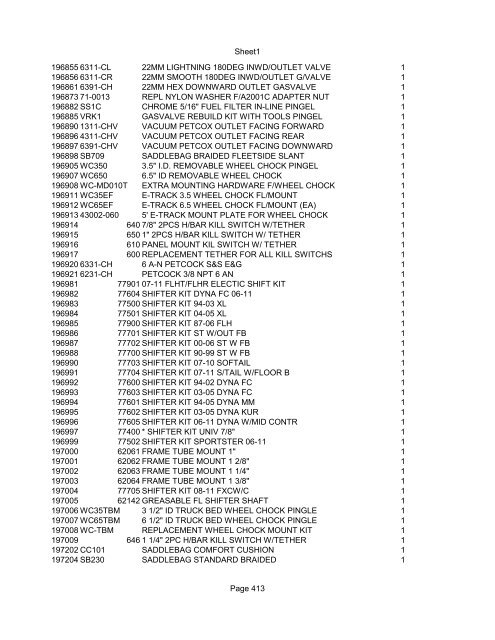 Sheet1 Page 1 SKU OEM DESCRIPTION CASE QTY 27 16770-66 ...