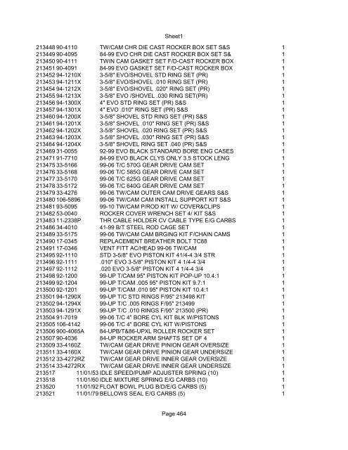 Sheet1 Page 1 SKU OEM DESCRIPTION CASE QTY 27 16770-66 ...