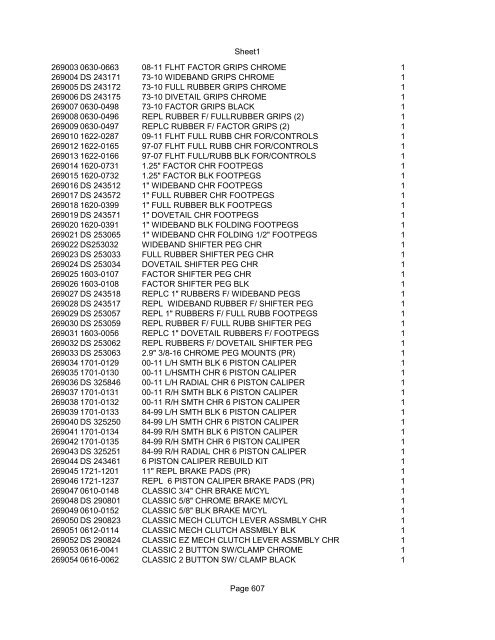 Sheet1 Page 1 SKU OEM DESCRIPTION CASE QTY 27 16770-66 ...